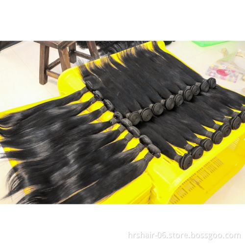 Li&queen 10A Grade Straight Mink Raw Unprocessed Brazilian Hair Cuticle Aligned Hair